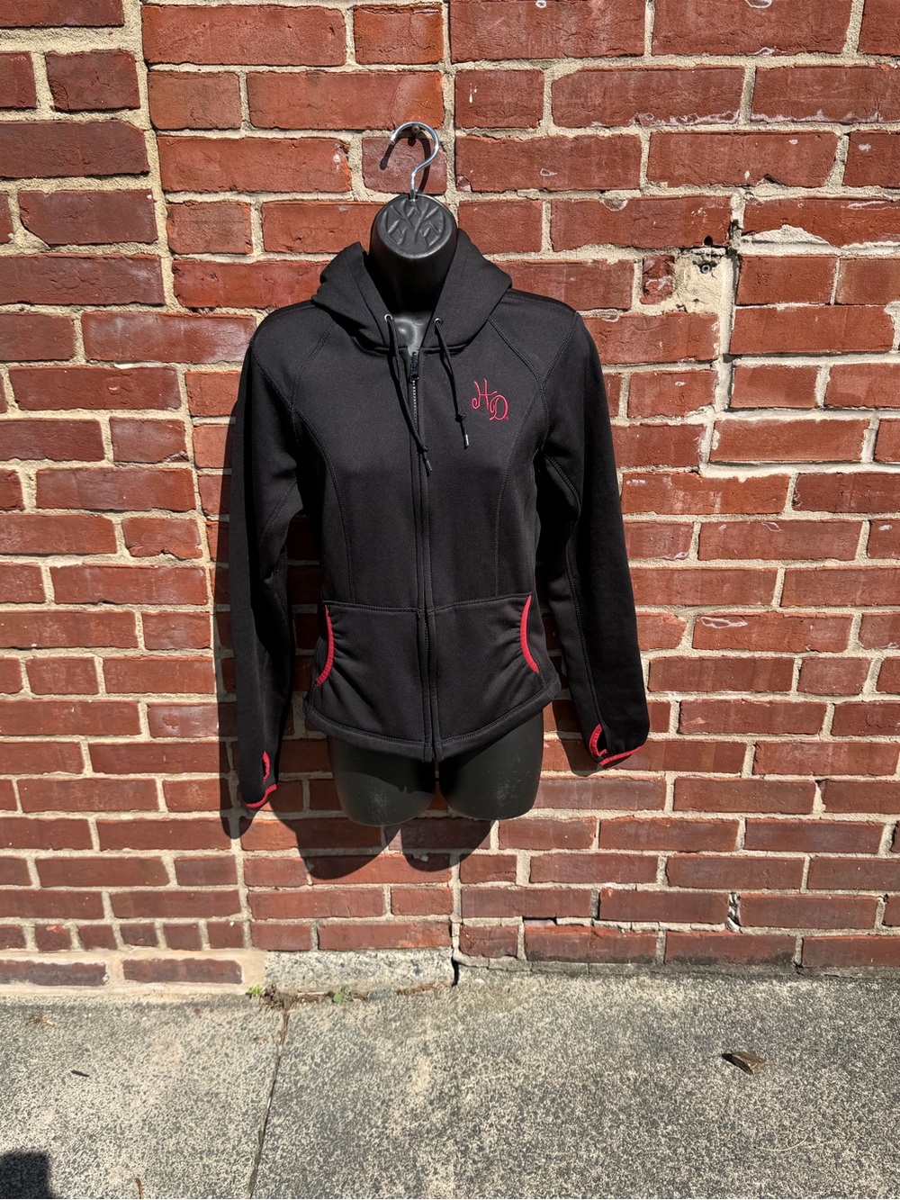 Harley-Davidson Women’s Black Fleece Lined Full Hoodie Thumbholes